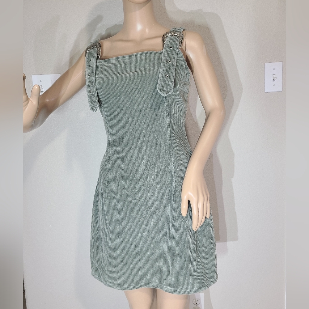 Entro Sage Corduroy Mini Dress